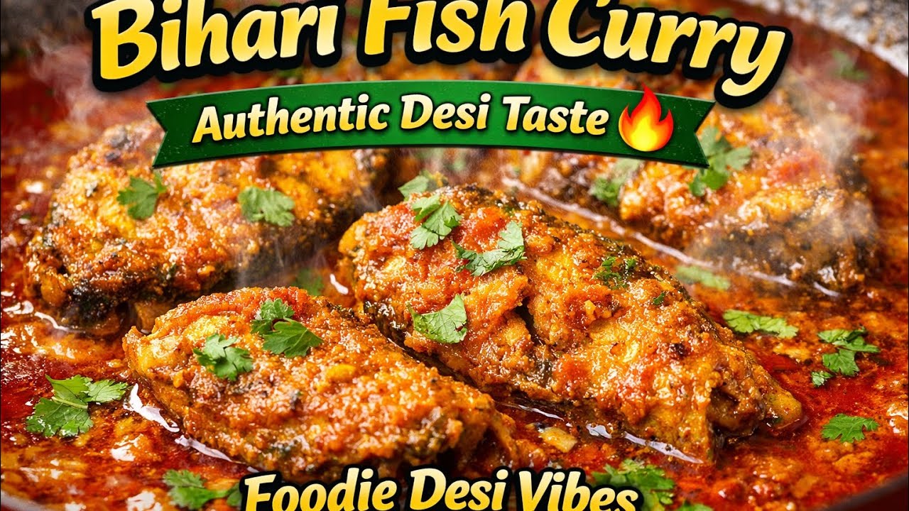 Bihari Fish Curry Recipe | Desi Style Machhli Curry | Foodie Desi Vibes
