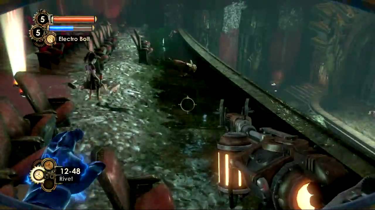 BioShock 2 - Dionysus Park - 1st Big Daddy & Harvests | WikiGameGuides