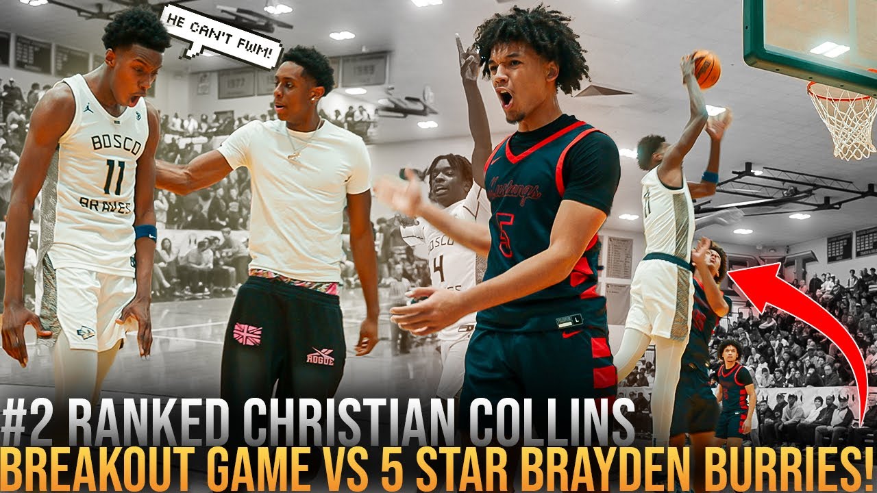 #2 Christian Collins SHOWED OUT vs MCDAA Brayden Burries! Bosco vs Roosevelt WAS A MOVIE!