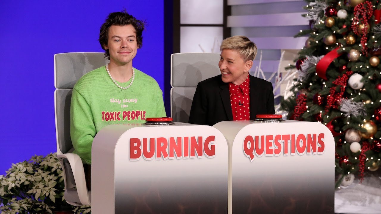 Harry Styles Answers Ellen&rsquo;s &lsquo;Burning Questions&rsquo;