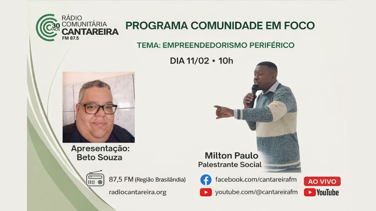 MILTON PAULO - EMPREENDEDORISMO PERIFÉRICO | COMUNIDADE EM FOCO - 12/02/2026