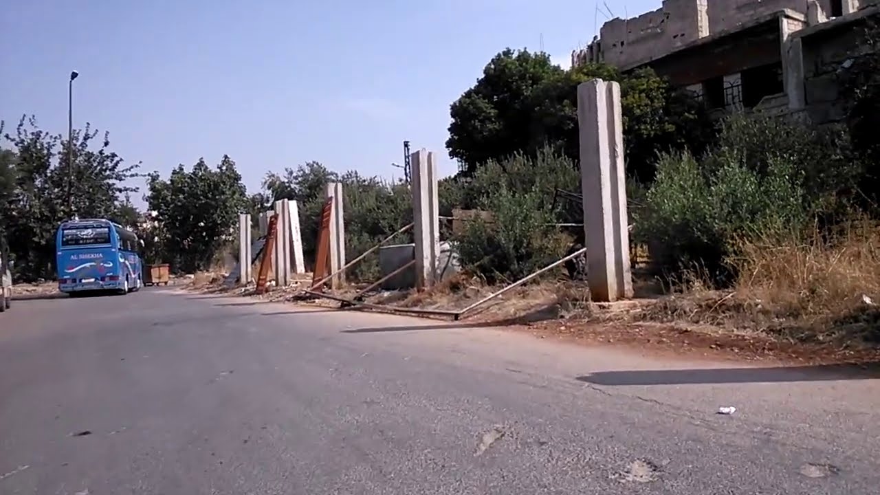تصوير في بابا عمرو في شارع مدرسة البنات الى محيط جامع جوري