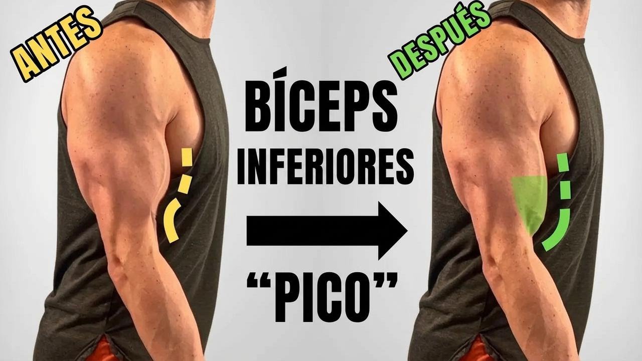 Cómo lograr el pico inferior de bíceps: 8 claves científicas en una sola técnica