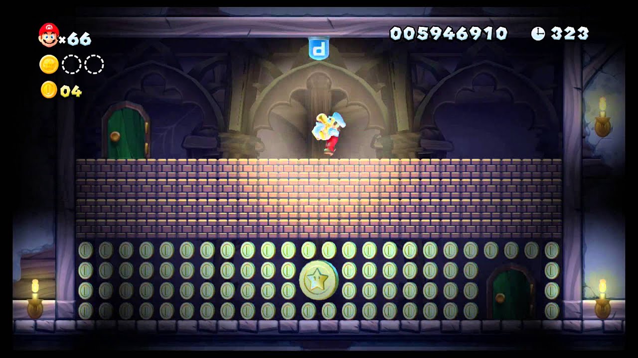 [WiiU] New Super Mario Bros U Mundo 5 (Jungla Sirope) Nivel Boo (El laberinto tenebroso) Normal