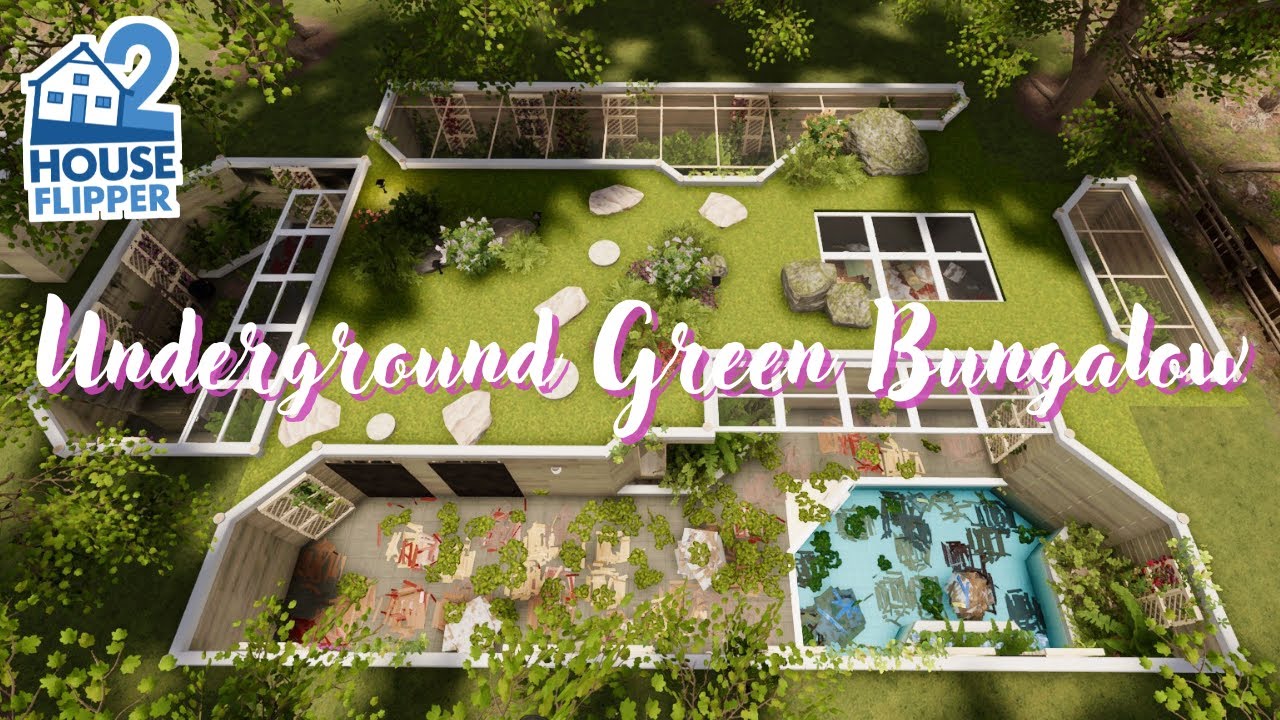 House Flipper 2 | Underground Green Bungalow | Custom Job (No Commentary)