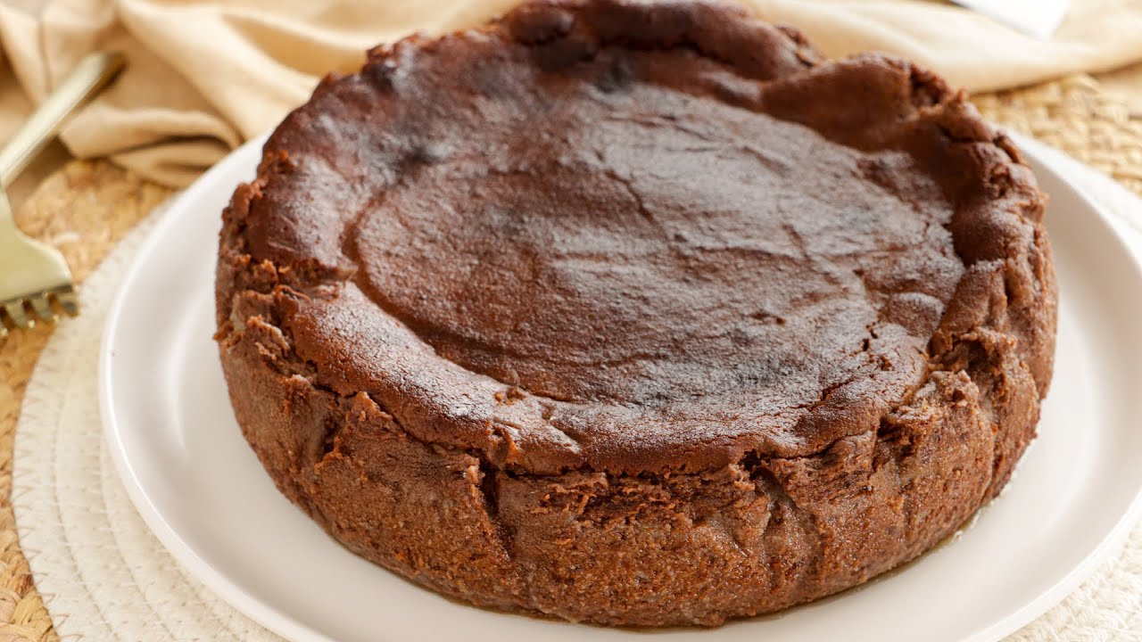 TARTA de QUESO VASCA de Chocolate | Receta Sin Gluten - CUKit!