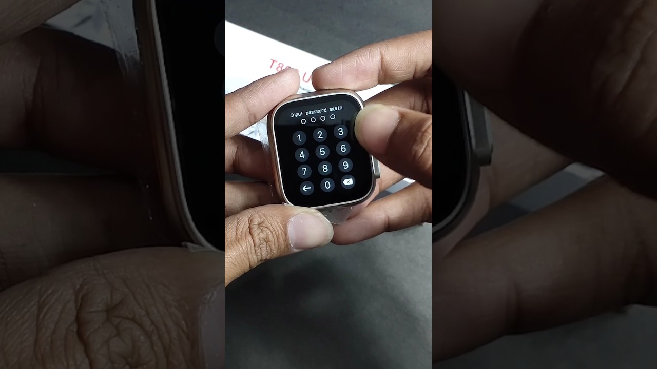 How to Set Password In T800 Ultra Smartwatch #shorts #ytshorts