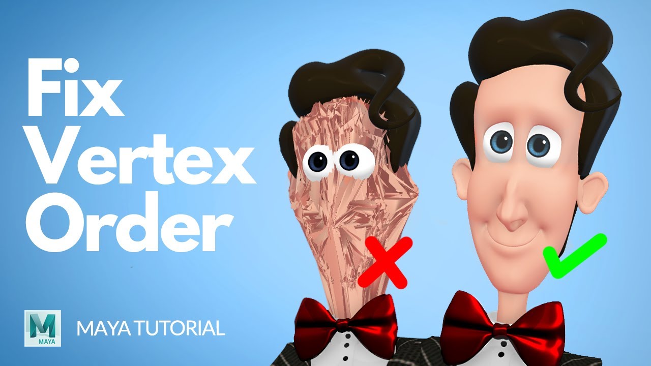 Fixing Vertex Order in Maya - A MUST When Sculpting Blend Shapes