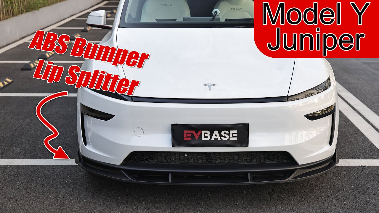 Model Y Juniper Front Lip ABS Bumper Lip Splitter with Fang-Style for Tesla