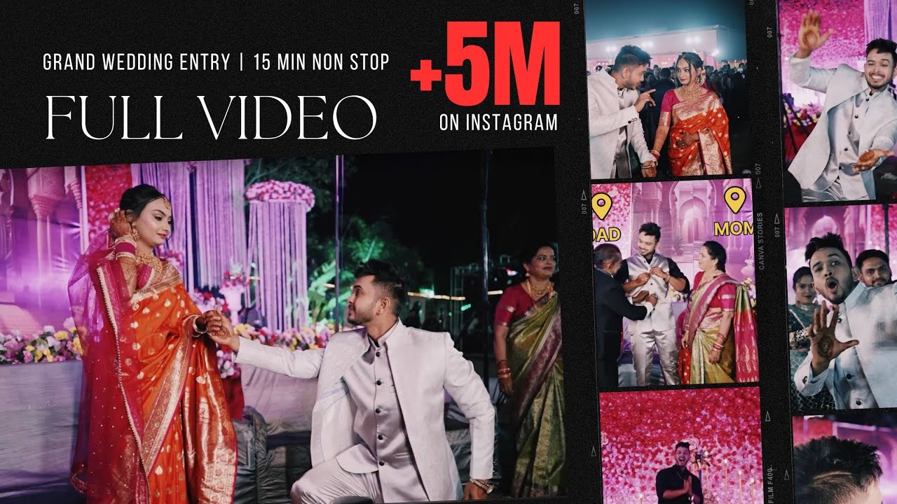 Our Sync couple | Best Indian wedding Entry video | Sumeet and Divya