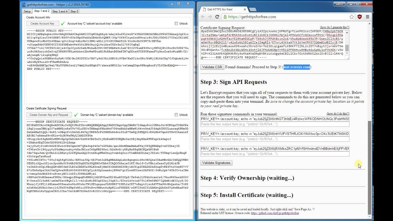 How to create a free SSL certificate for your website (Turn on Annotations)