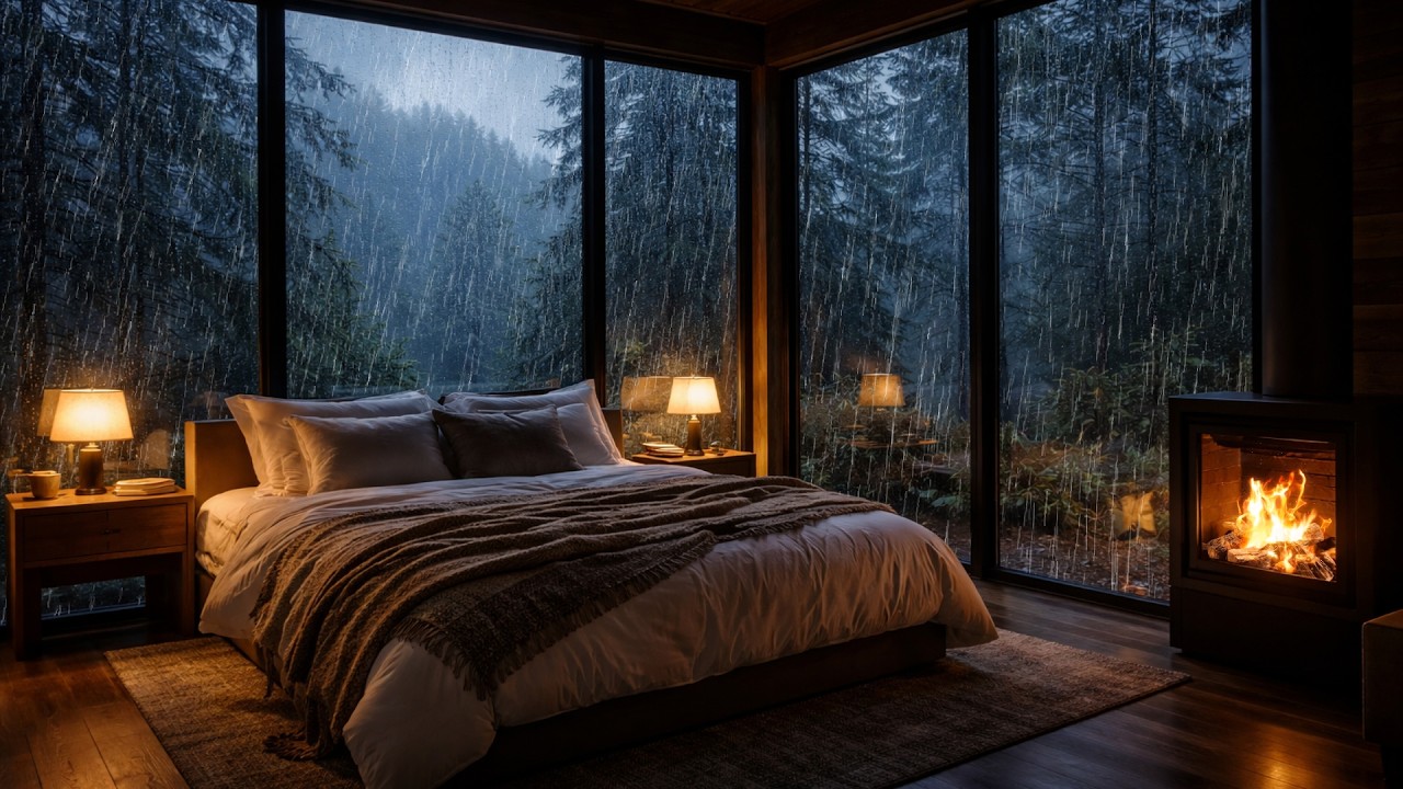 Heavy Rain ASMR for Deep Sleep 🌧️ Relaxing Rain Sounds for Insomnia & Stress Relief