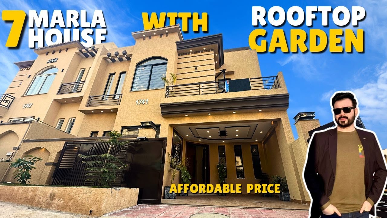 Luxury 7 Marla Designer House with Rooftop Garden | 5 Bedroom Double Unit Home in Bahria Islamabad