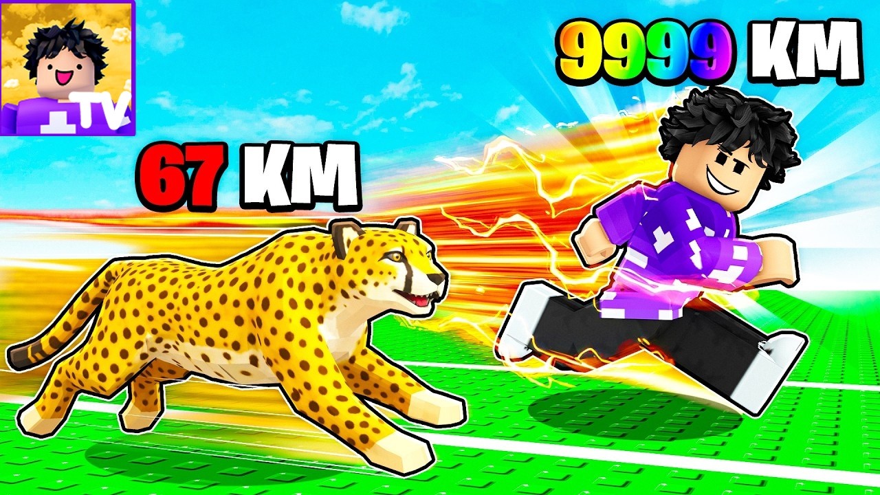 Evolui VELOCIDADE e VIREI o MAIS RÁPIDO do Roblox