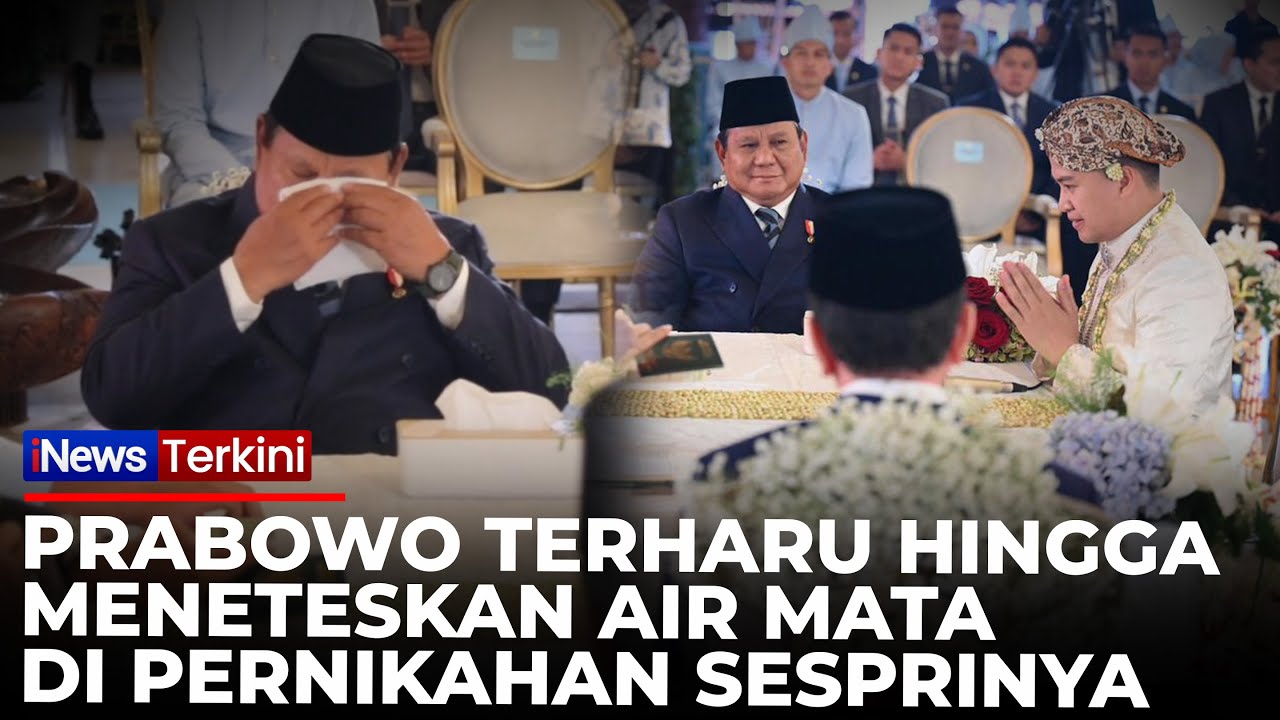 Momen Haru, Prabowo Menangis Saat Jadi Saksi Nikah Sespri Agung Surahman | iNews Terkin