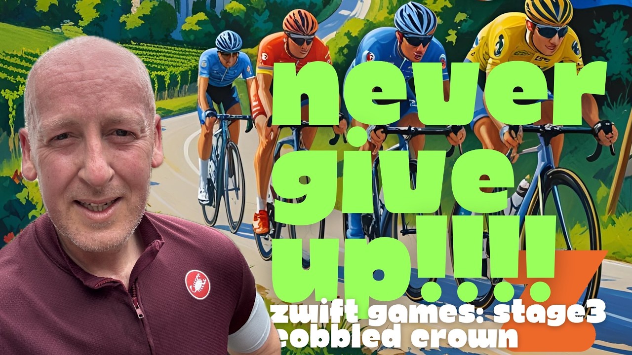 Zwift Games: NEVER EVER GIVE UP! Stage 3 Cobbled Crown. Zwift Racing on steroids ZRS 450-570