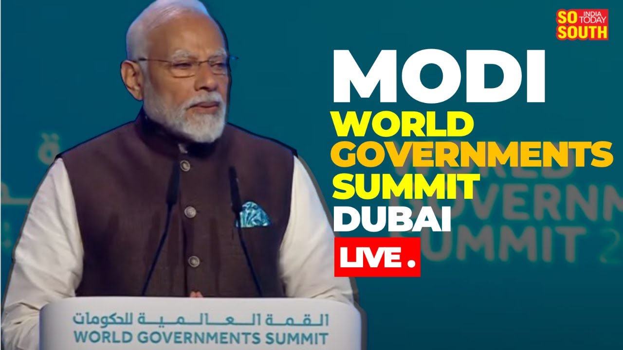 PM Narendra Modi at World Governments Summit Dubai | Modi Speech in Dubai |LIVE