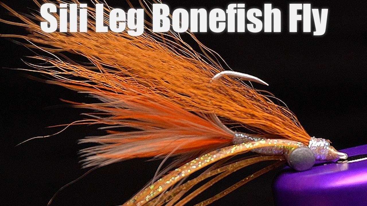 Tying The Sili-Leg Bonefish and Permit Fly.  Fly Tying A Weighted Fly For Flats Fishing.