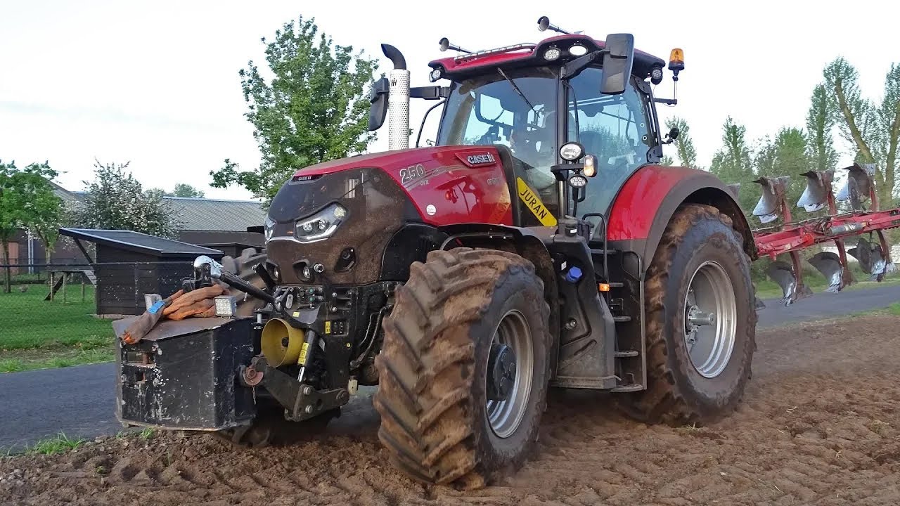 Ploughing | Ploegen met Case IH Optum 250 + Kverneland | Pleizier & Timmer | 2019