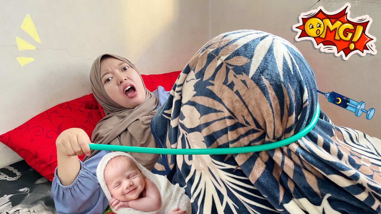 TIBA TIBA IBU HAMIL KONTRAKSI 😲 GARA2 TIUP BALON JUMBO PAKE SELANG  ⁉️