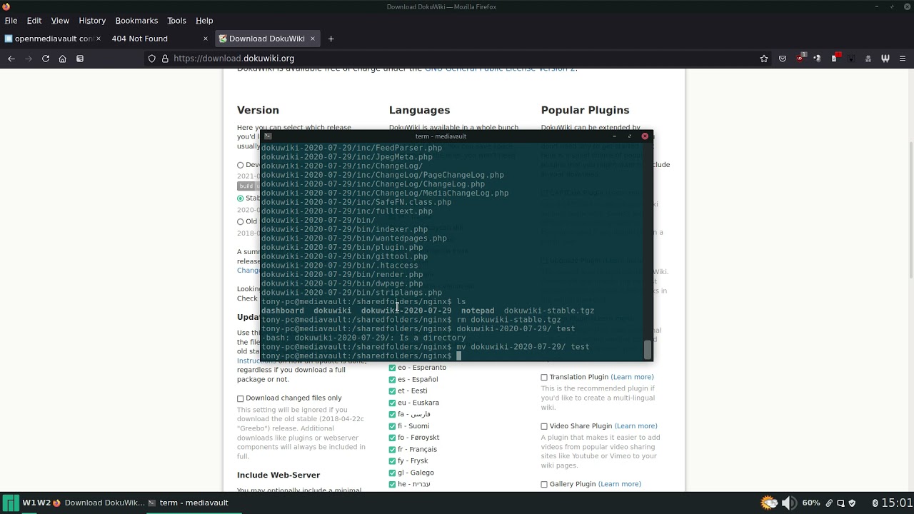 DokuWiki Walkthrough - Selfhosting E2