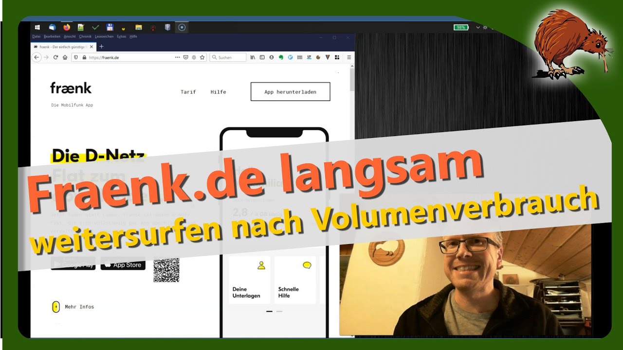 Fraenk: Weitersurfen, wenn Datenvolumen verbraucht ist