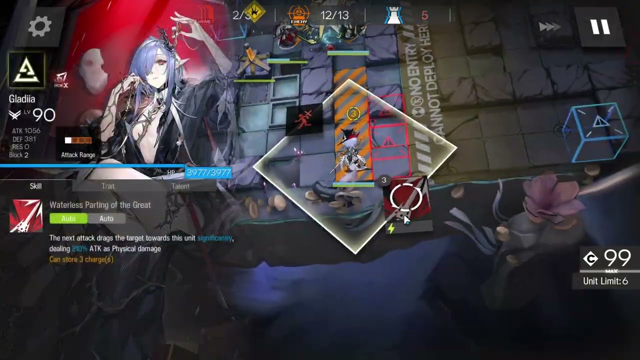 Arknights Trials for Navigator #5 TN-4 Ultimate Trial No Buffs 3 Abyssal Hunters Only Clear