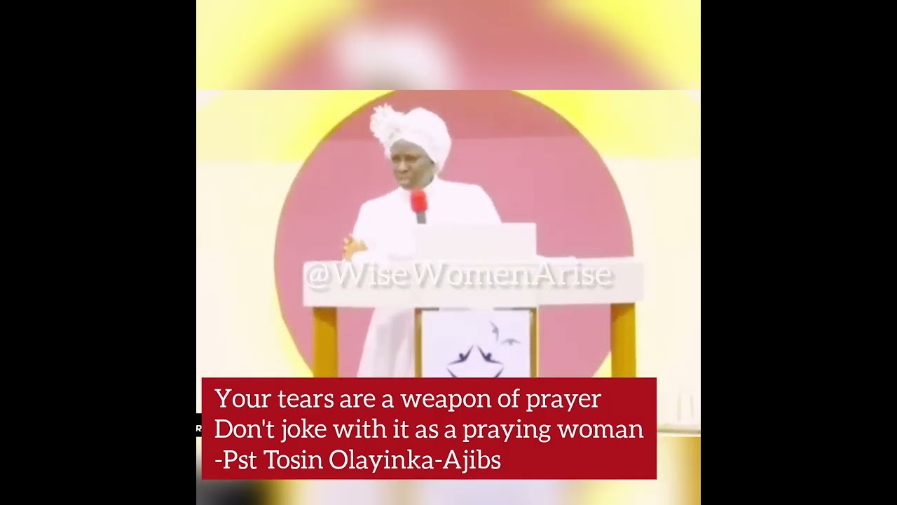 A woman's tears are a powerful prayer weapon 