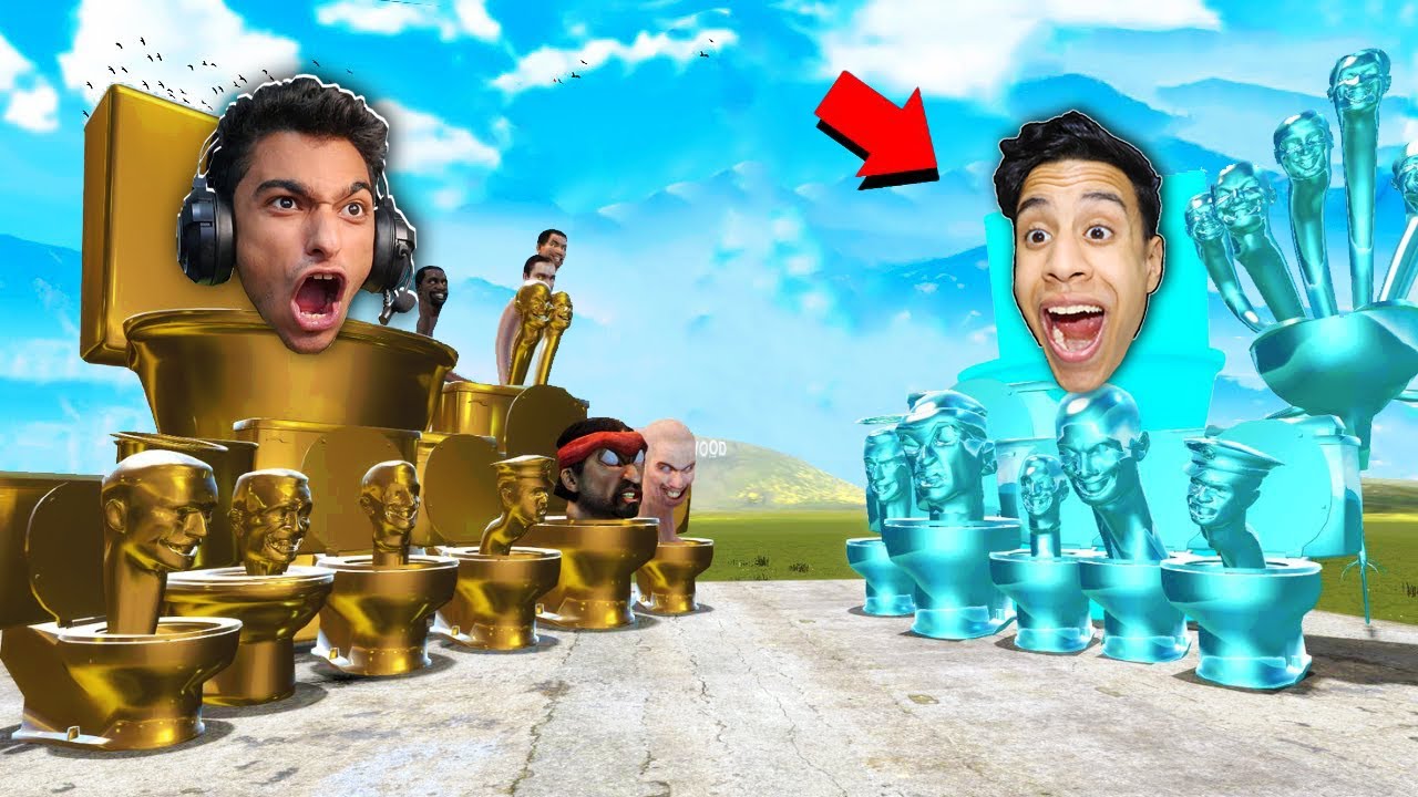 جيش حمام شتبي دوب دوب الديرت ضد جيش حمام شتبي دوب دوب الدايموند (التحدي الصعب)!!؟ 🔥😱| Garry's Mod