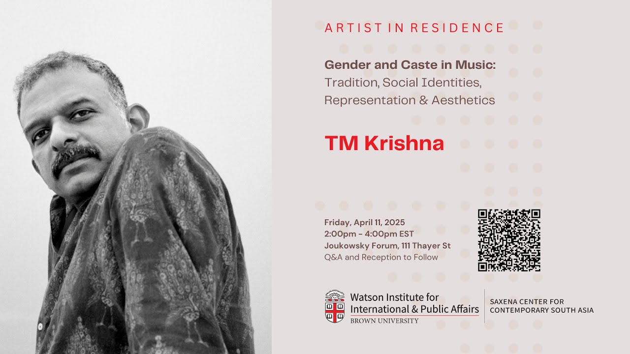 TM Krishna — Gender and Caste in Music: Tradition, Social Identities, Representation & Aesthetics