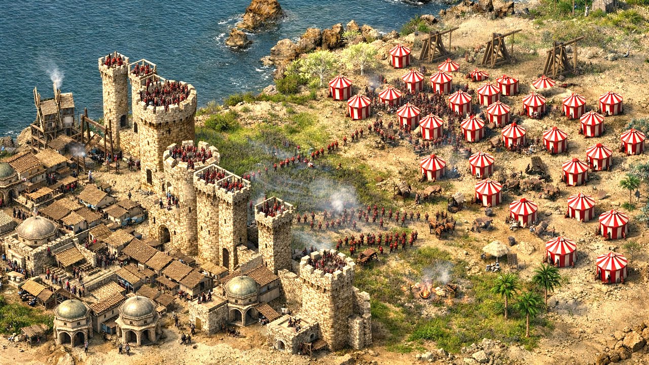 I Defended Against the New AI Sergeant & Lioness - Stronghold Crusader Definitive Edition