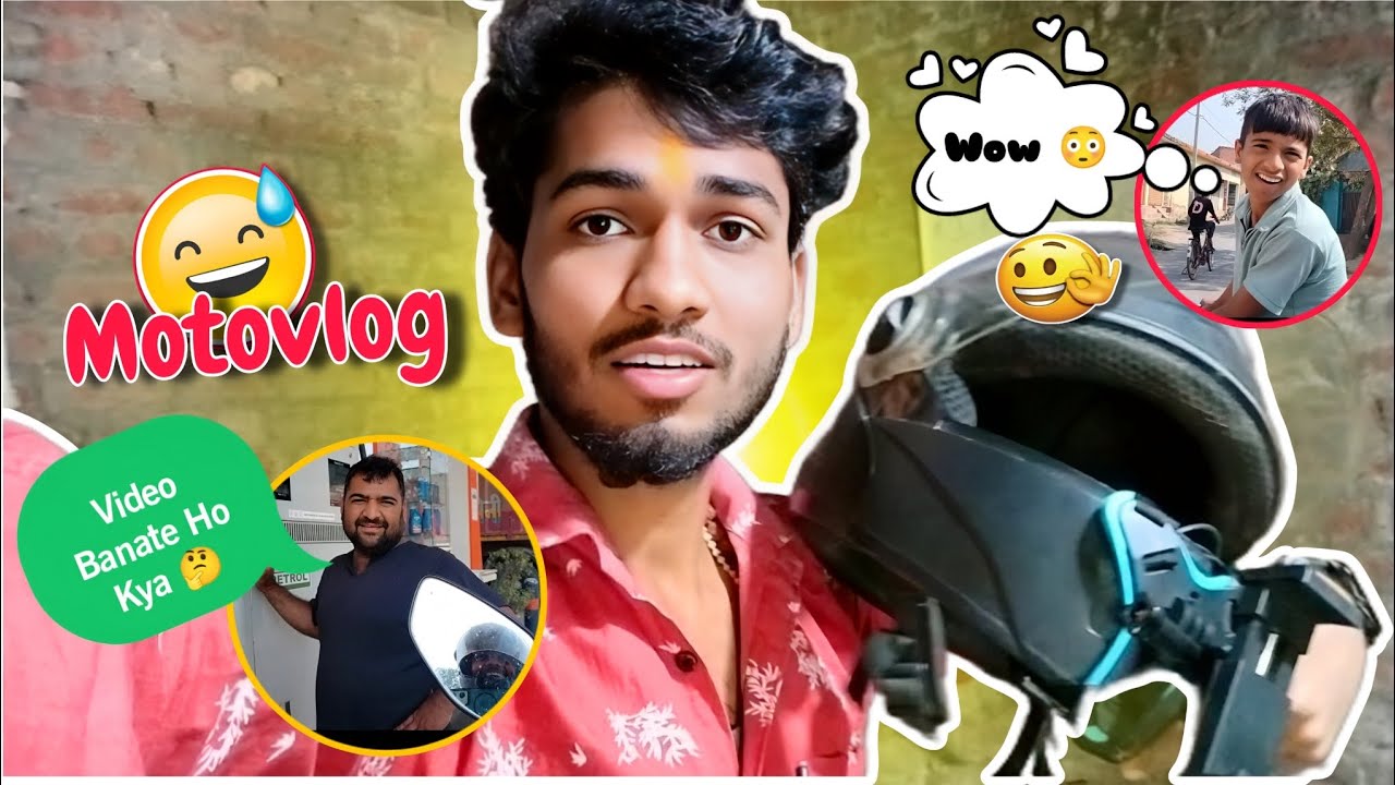 Motovlog Part 2 😅 || Bahut Bhagna Pada 😢 || Mere Gaon Walo Ka 🥲 Reaction 😂 Wait 🫸.