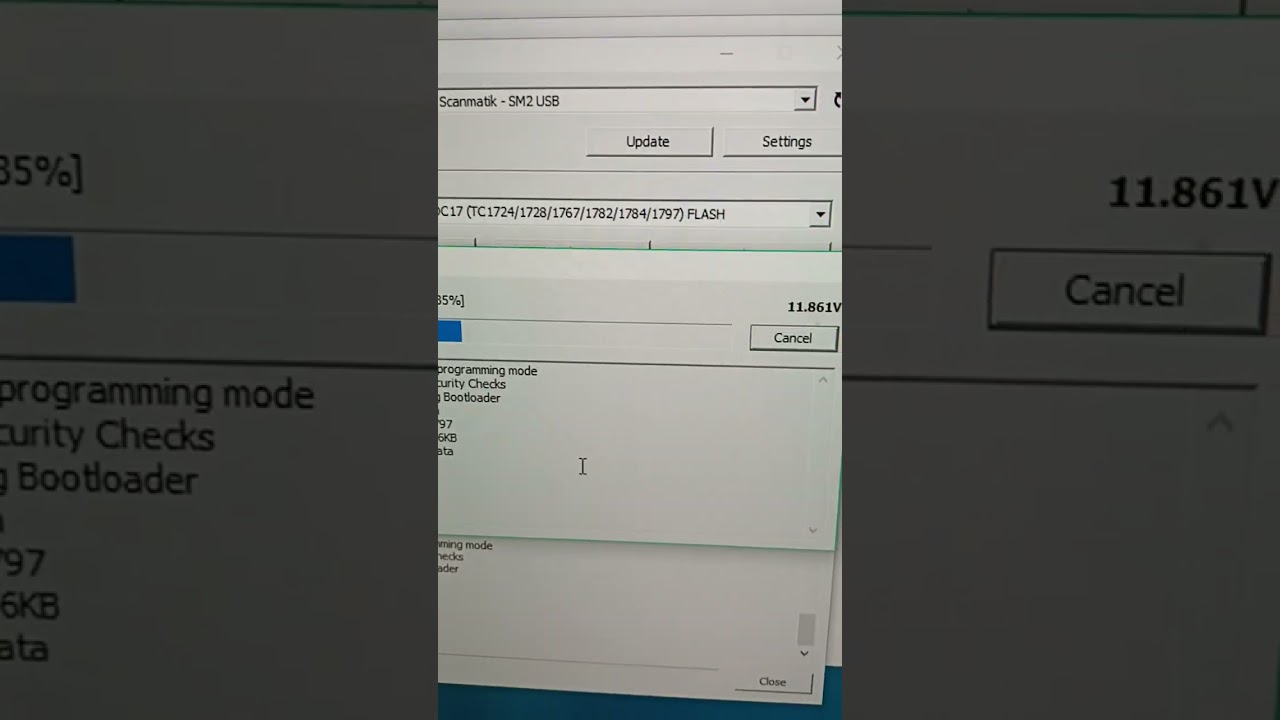 Scanmatik SM2 Pro   with PCMFlash  read  flash map or eprom on EDC17CP44 Vw#repairservice#automobile