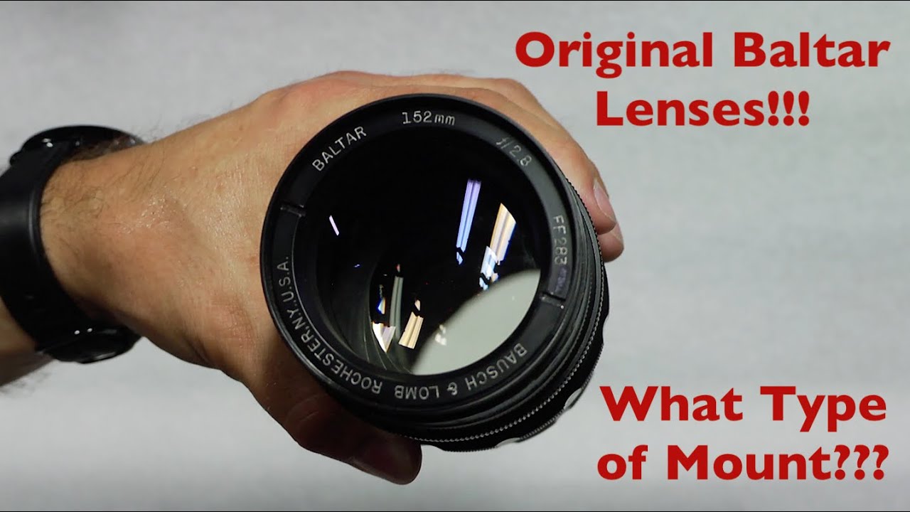 Original Baltar Lenses - What kind of mount is it???