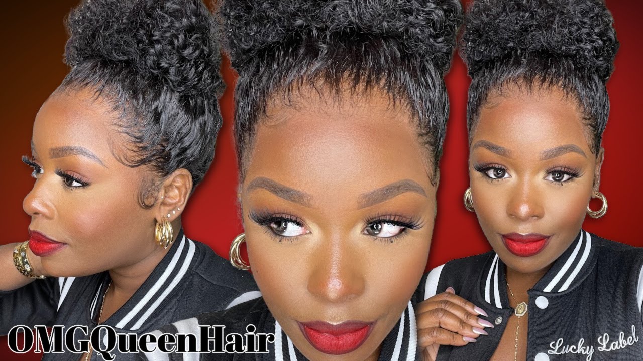 THIS IS MY HAIR!😍 THE BEST CLEAN HAIRLINE EVER! SLEEK SUPER NATURAL LOOK! CLASSIC BUN! OMGQUEENHAIR