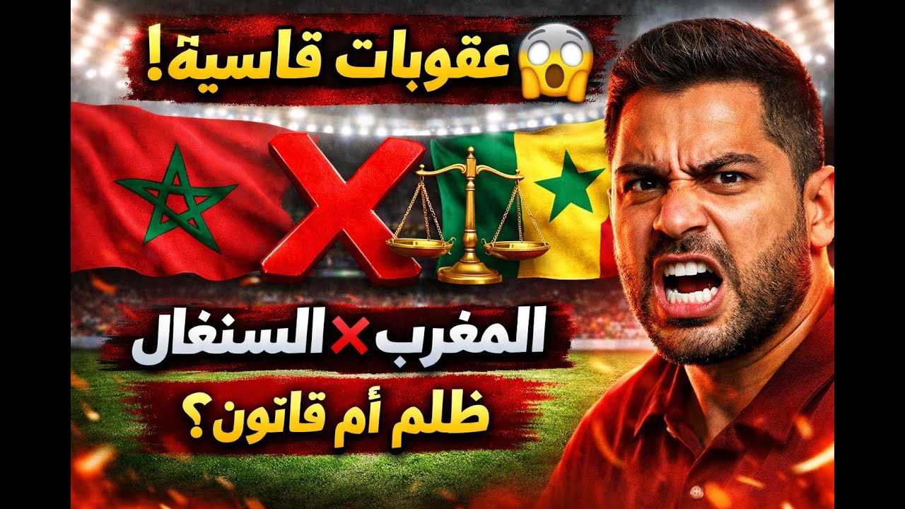 عقوبات قاسية تهز كأس إفريقيا! 🇲🇦🇸🇳 ما الذي حدث للمنتخب المغربي والسنغالي؟