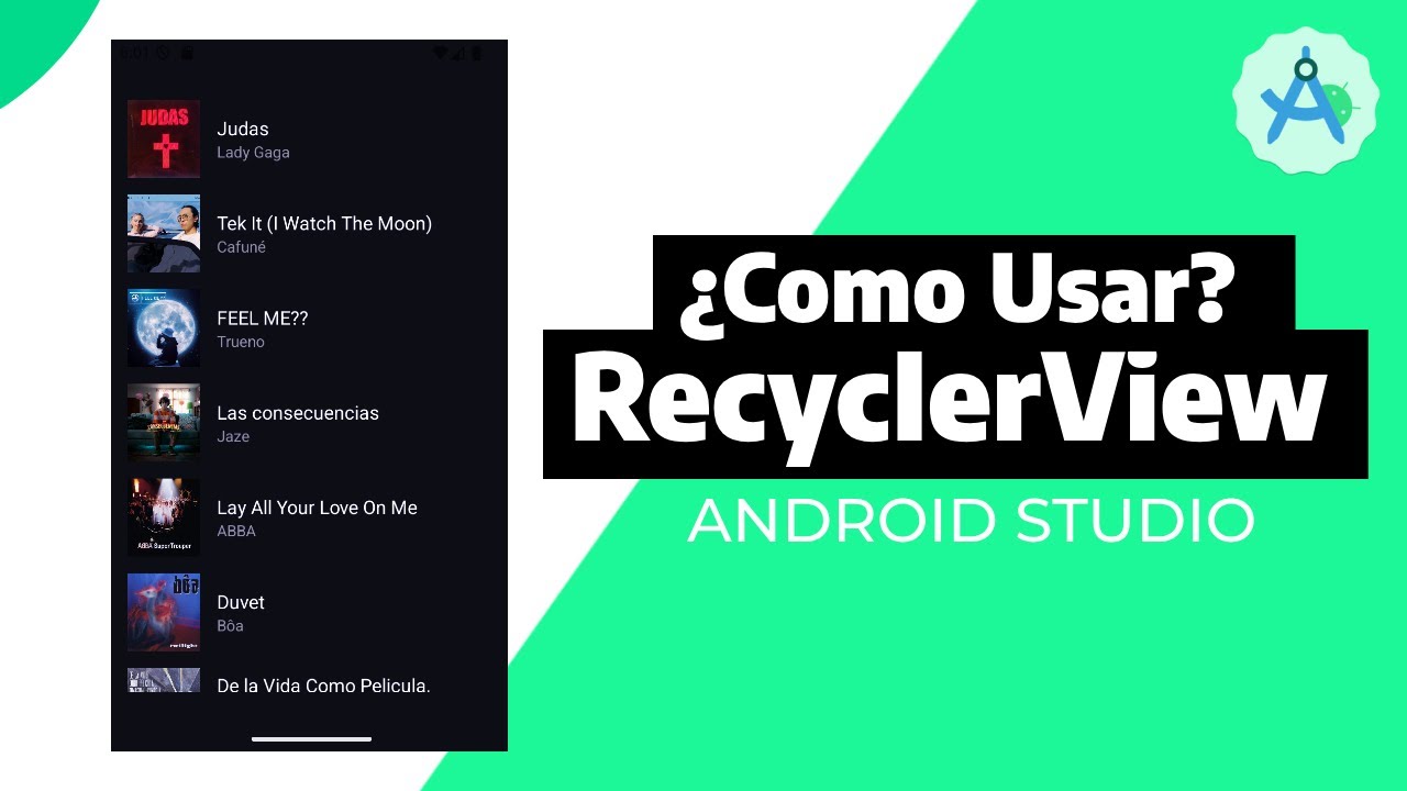 Como usar RecyclerView en ANDROID STUDIO