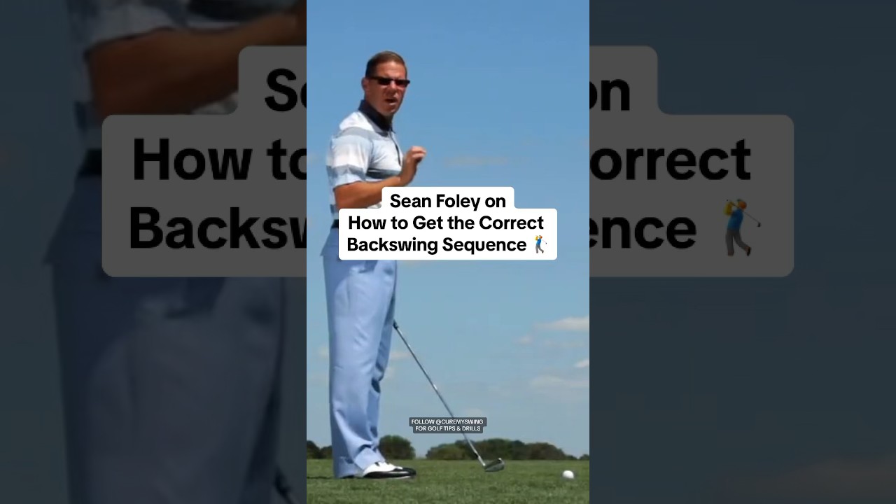 How to Get the Correct Backswing Sequence - #SeanFoley #golf #golftips #golfdrills #golfinstruction