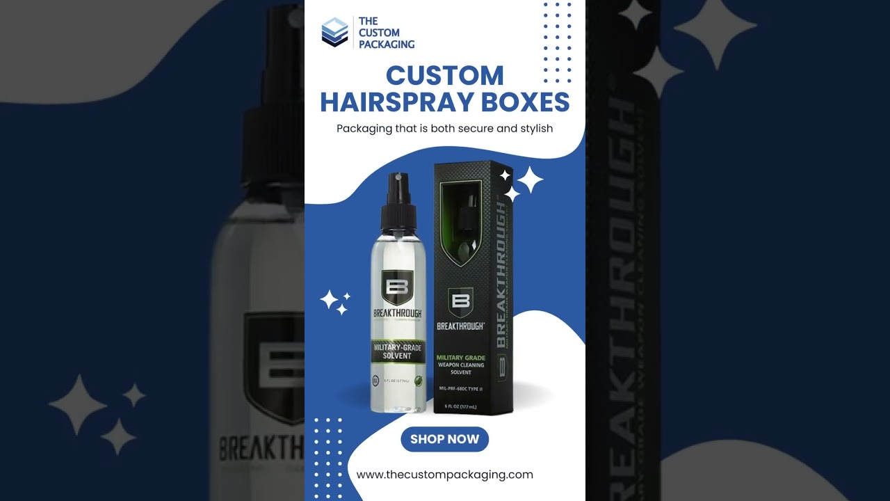 Custom Hairspray Boxes &ndash; Stylish & Durable Packaging for Your Haircare Products #short  #reels