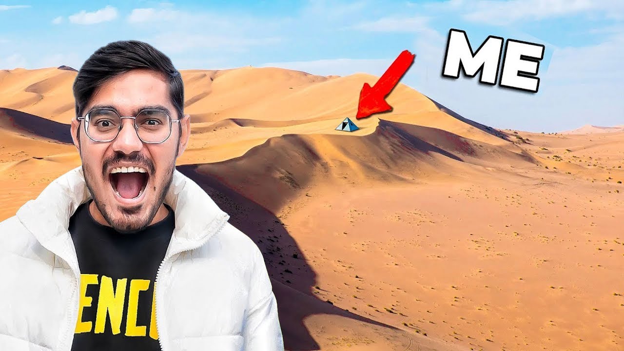 24 Hours in Desert Challenge   हालत ख़राब हो गयी🥵 Will I Survive