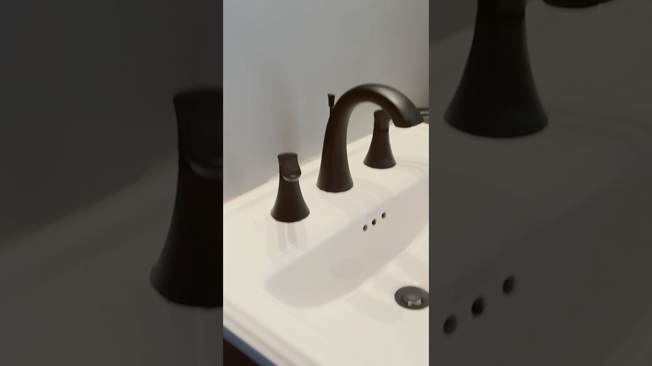 EASY DIY FAUCET HARDWARE MAKEOVER: Spray Painting Brushed Nickel to Matte Black!