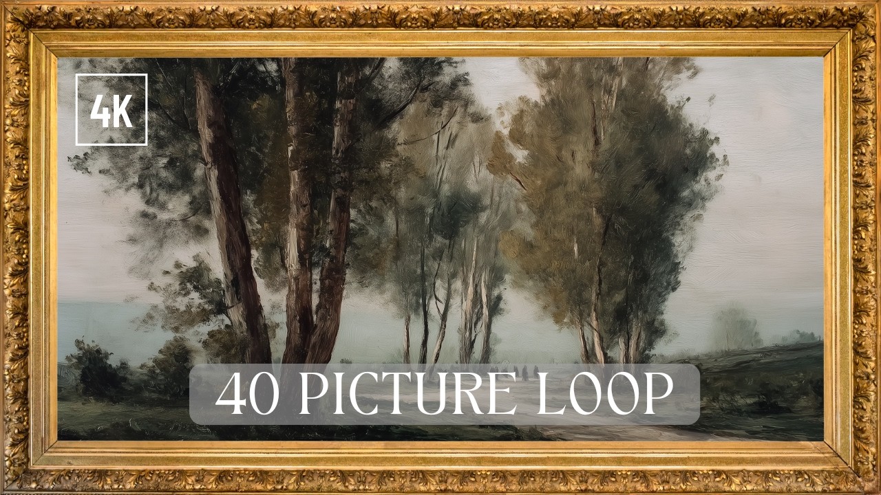 Relaxing Jazz Music & Moody Oil Paintings | Frame TV Art 4K | 40 Picture Slideshow