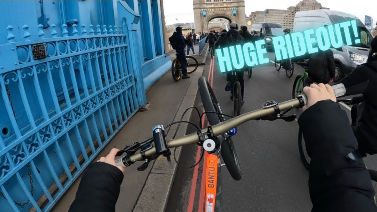I WENT TO A HUGE RIDEOUT IN LONDON AND CRASHED‼️😳