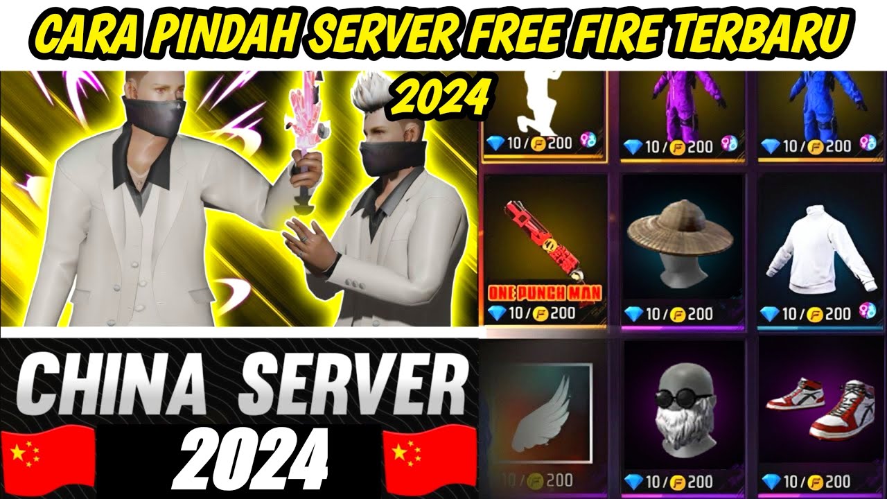 AUTO SULTAN‼️CARA PINDAH SERVER FF CHINA TERBARU 2024 TAMPA HAPUS AKUN UTAMA?