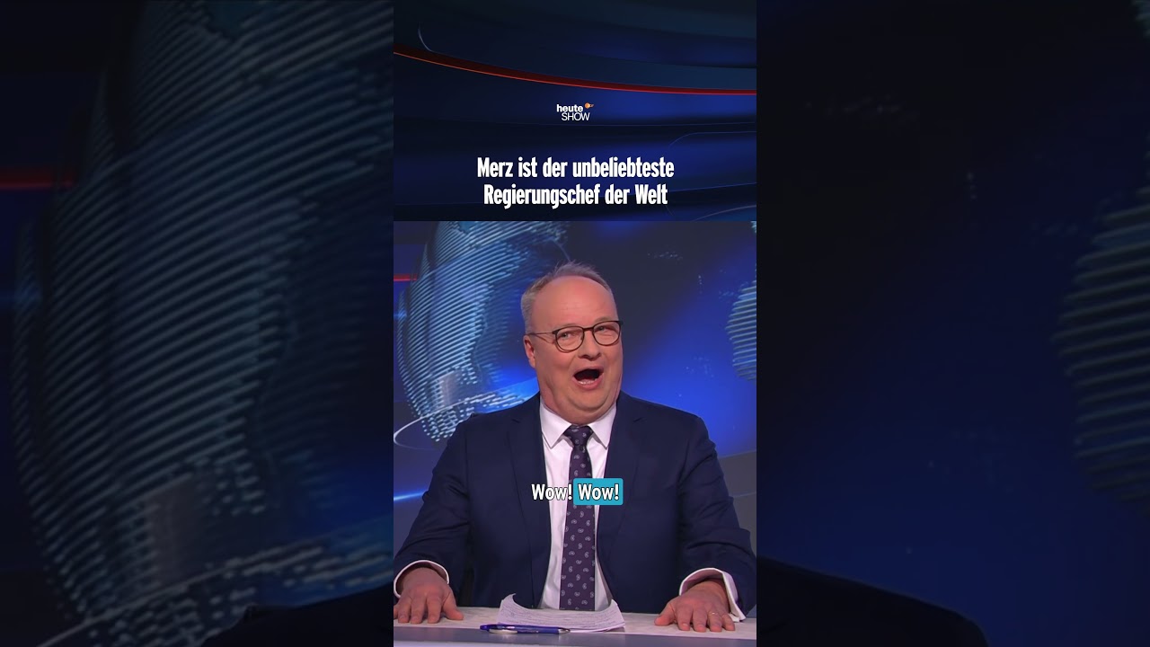 Merz ist der unbeliebteste Regierungschef der Welt | heute-show #shorts
