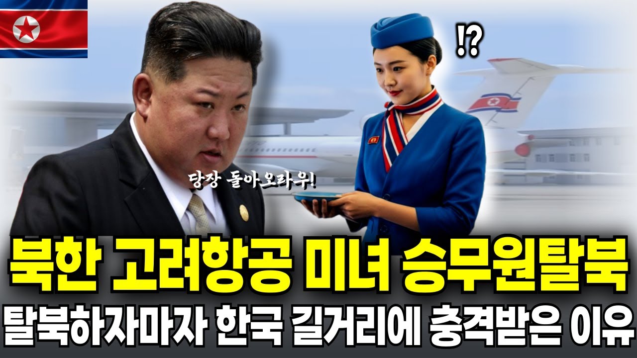 북한승무원탈북 고려항공 미녀 승무원탈북 탈북하자마자 한국 길거리에서 충격받은 이유