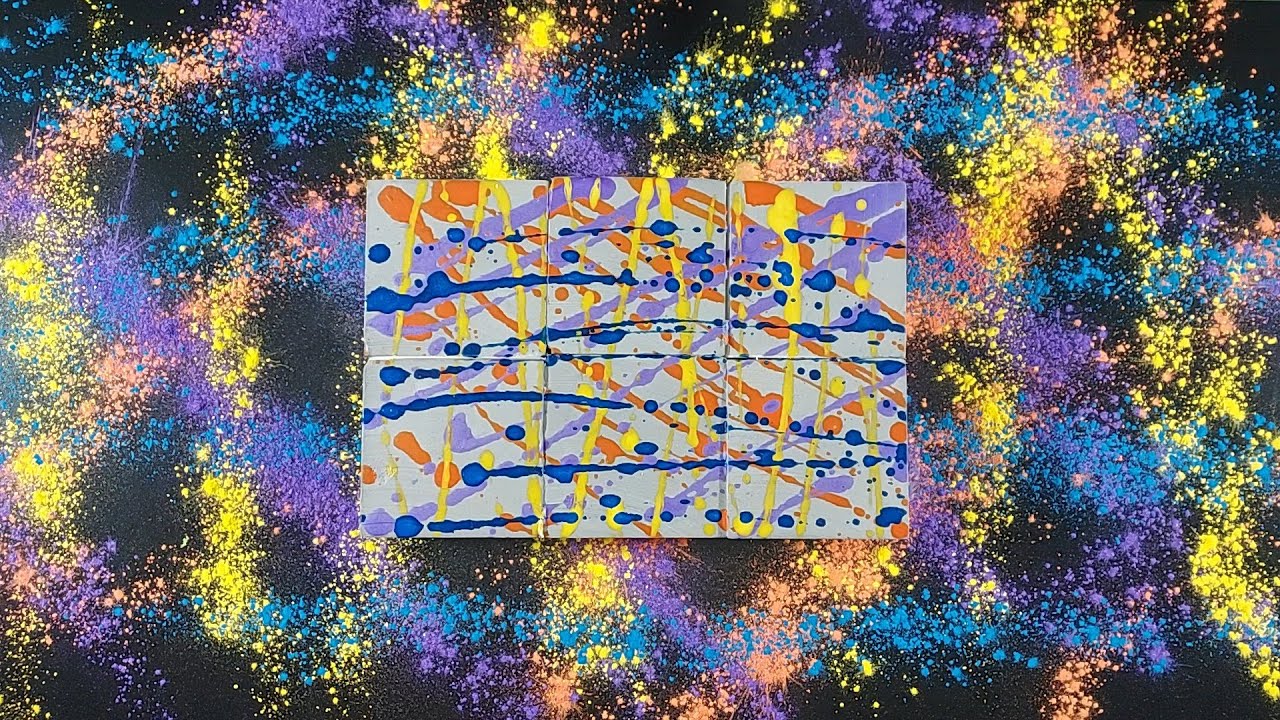 Abstract Expressionism Inspired Chalk Crushing ASMR | ASMR Sounds No Talking | Satisfying ASMR 🎨