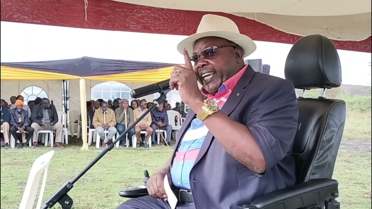 Addressing issues of Community & National importance during the boys' pass-in ceremony in Kitengela