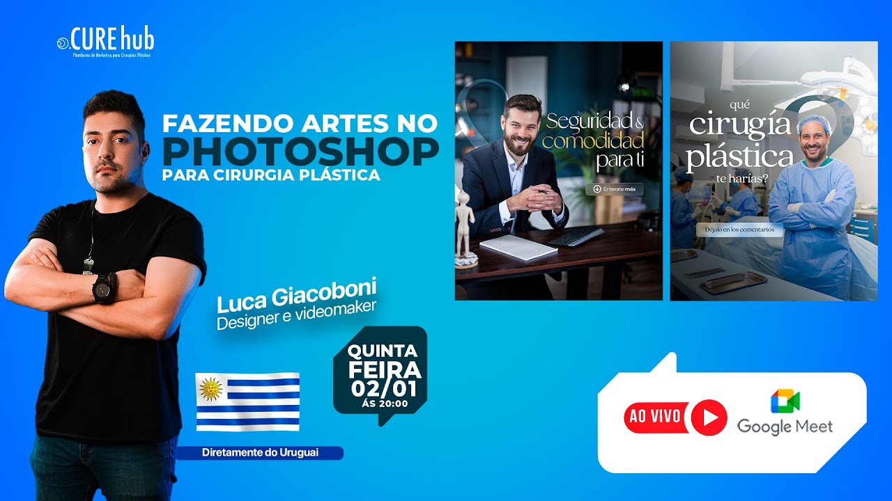 ARTES NO PHOTOSHOP PARA CIRUGIA PLÁSTICA - COM LUCA GIACOBONI