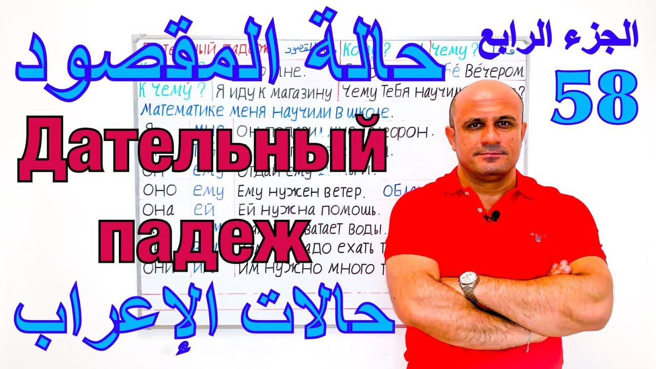 حالة المقصود في اللغة الروسية - الجزء الرابع | الصفات | تعلم اللغة الروسية مع شادي | Дательный падеж